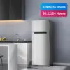 7.7 Cu.Ft Refrigerator with Freezer, Apartment Size Fridge with Top Freezer, 2 Doors,5 Settings Temperature Adjustable, 6