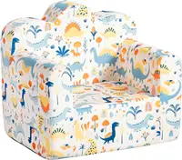 Cloud-Like Comfy Printed Kids Sofa Toddler Reading Chair with Washable Cover Carrying Handle 2