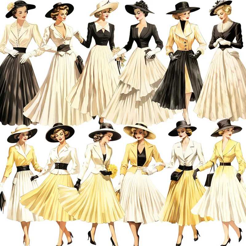 European Palace Retro Dress Ladies Sticker DIY Scrapbooking Junk Journal Phone Case Diary Album Gift Decoration 16PCS cartoon stickers decorative stickers self adhesive stickers stationery stickers paper stickers adhesive stickers decorative labels stickers handbook stickers diy scrapbooking accessories