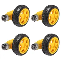 Geared Motor DC3V-12V DC for Four-Wheel Drive Toy Car/Robotic Body/Aircraft Toys and Plastic Tire Wheels 5