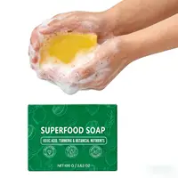 Savon au citron, curcuma et acide kojique, éclaircissant la peau, resserrant les pores, contrôlant le sébum, nettoyant pour le corps, réduisant la sécheresse, savon au miel 100g 6