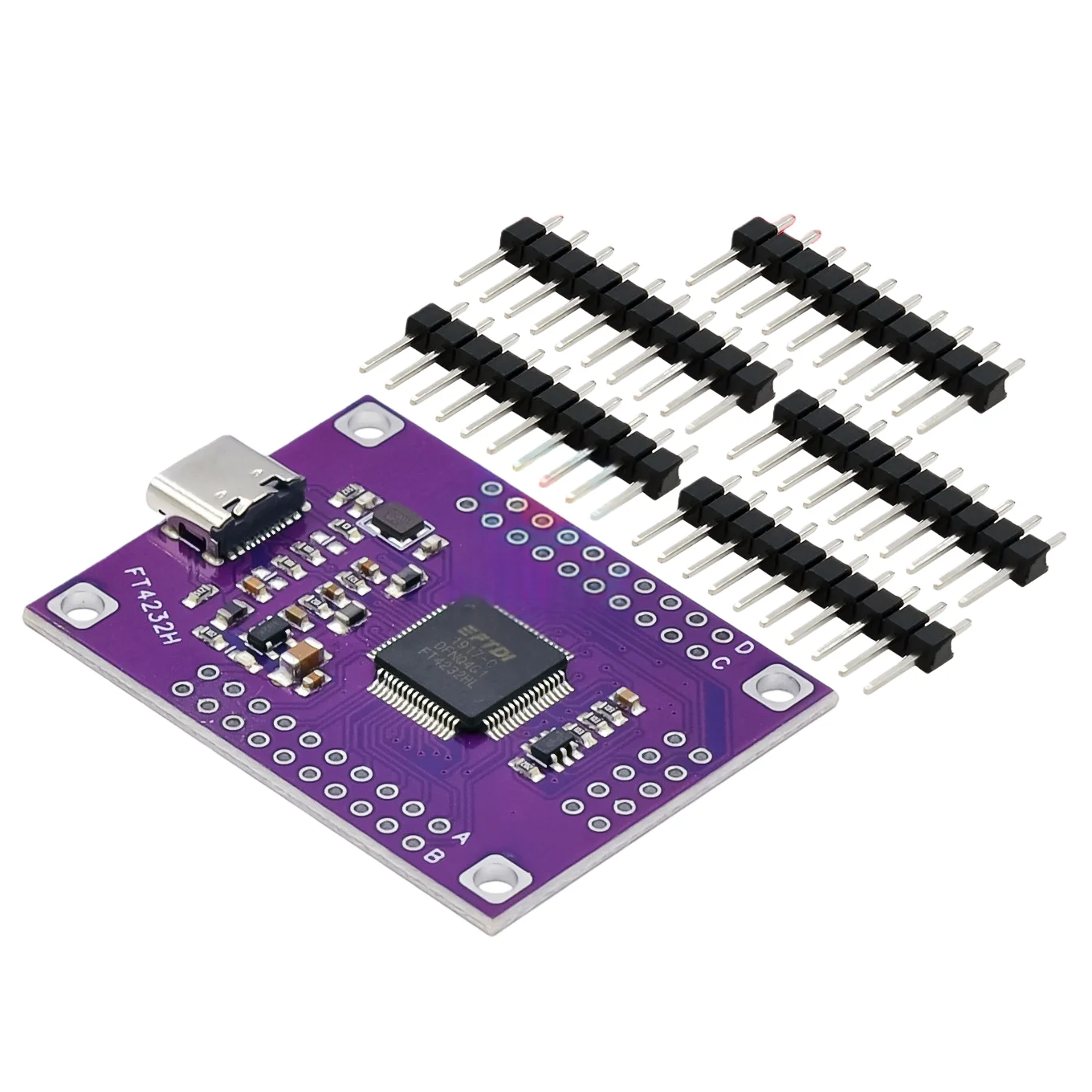 FT4232 Vierkanal-USB-Typ-C-zu-Seriell-Port UART/SPI/I2C/JTAG/RS232/RS485/RS422 Modul