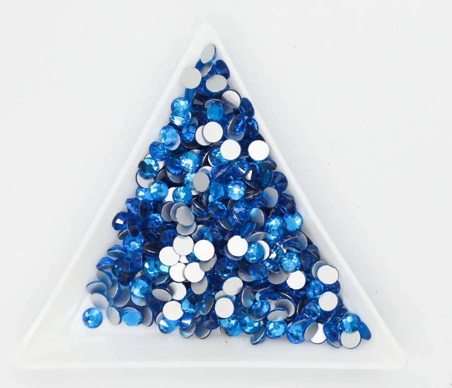Sapphire & Aquamarine 3D Nail Art Rhinestones – Glass Crystal Decorations