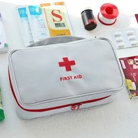 Health Medicine First Aid Kit Oxford Cloth Portable Travel Storage Emergency Kit Tote Bag Outdoor Medical Bag Storage Case Red - Image 3