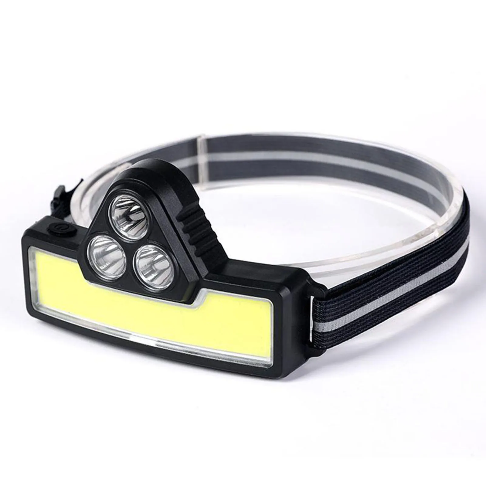 Outdoor Fishing Head Lamp High And Low Light High And Soft Light Usb Rechargeable Head Lamp Night Riding Running Lamp