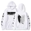 Attack on Titan Levi Kyojin No Shingeki Anime Print Hoodie Sweatshirt Men Women Harajuku Pullover Plus Size 4