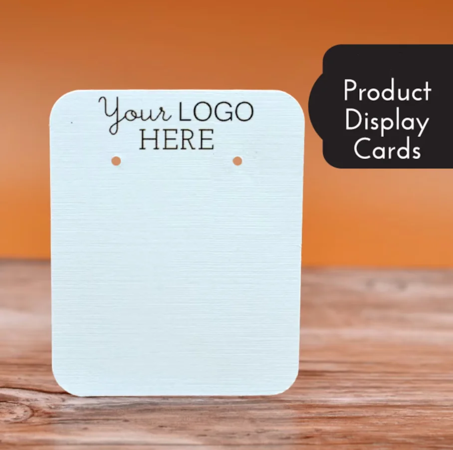 

50 шт., открытки для сережек на заказ | С вашим логотипом | Упаковка, витрина для ювелирных изделий | Бирки | Этикетка | Дисплей