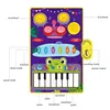 Baby Musical Piano Drum Play Mat 2 in 1 for Kids Toddlers Floor Keyboard Dance Mat with Sounds Baby Toy Music Blanket 3