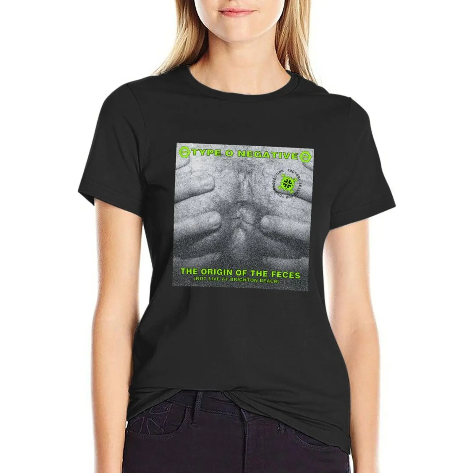 

Type O Negative The Origin Of The Feces 2 T-shirt summer tops lady clothes graphics plus size t shirts for Women loose fit