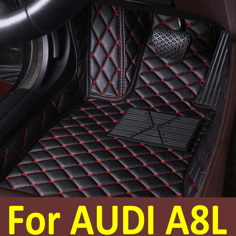 

Автомобильные коврики для AUDI A8L D3 4E W12, 5 мест 2006 ~ 2010, коврики с защитой от грязи, кожаный напольный коврик, детали интерьера автомобиля, аксессуары