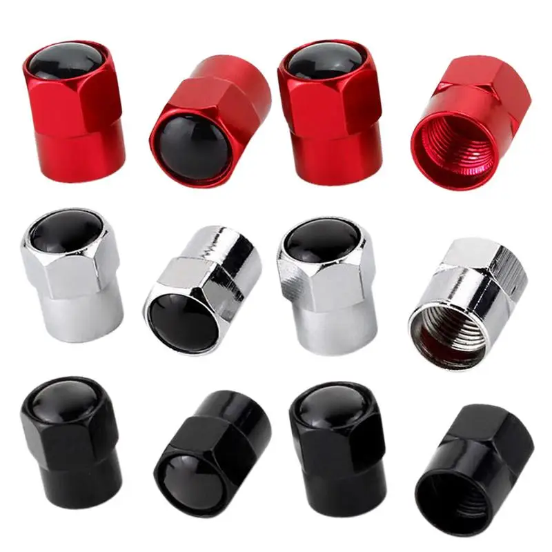 

Universal Car Tire Valve Cap Mini Tire Cap Metal Tire Cap Decorative 4pcs Wheel Knurling Style Tire Valve Cap Tire Decoration