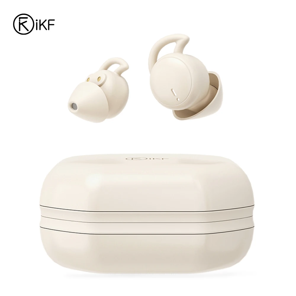 

iKF Sun Invisible Sleep Earbuds Wireless Earphones Smallest Lightest Tiny Noise Cancelling Ear Buds for Sleeping Quiet-Comfort