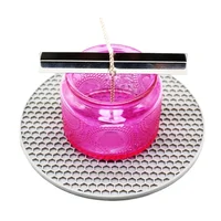 1PC Metal Candle Wicks Holder Centering Device with Three Holes Wooden Holder Soy Wax Centering Device Diy Candle Supplies 3