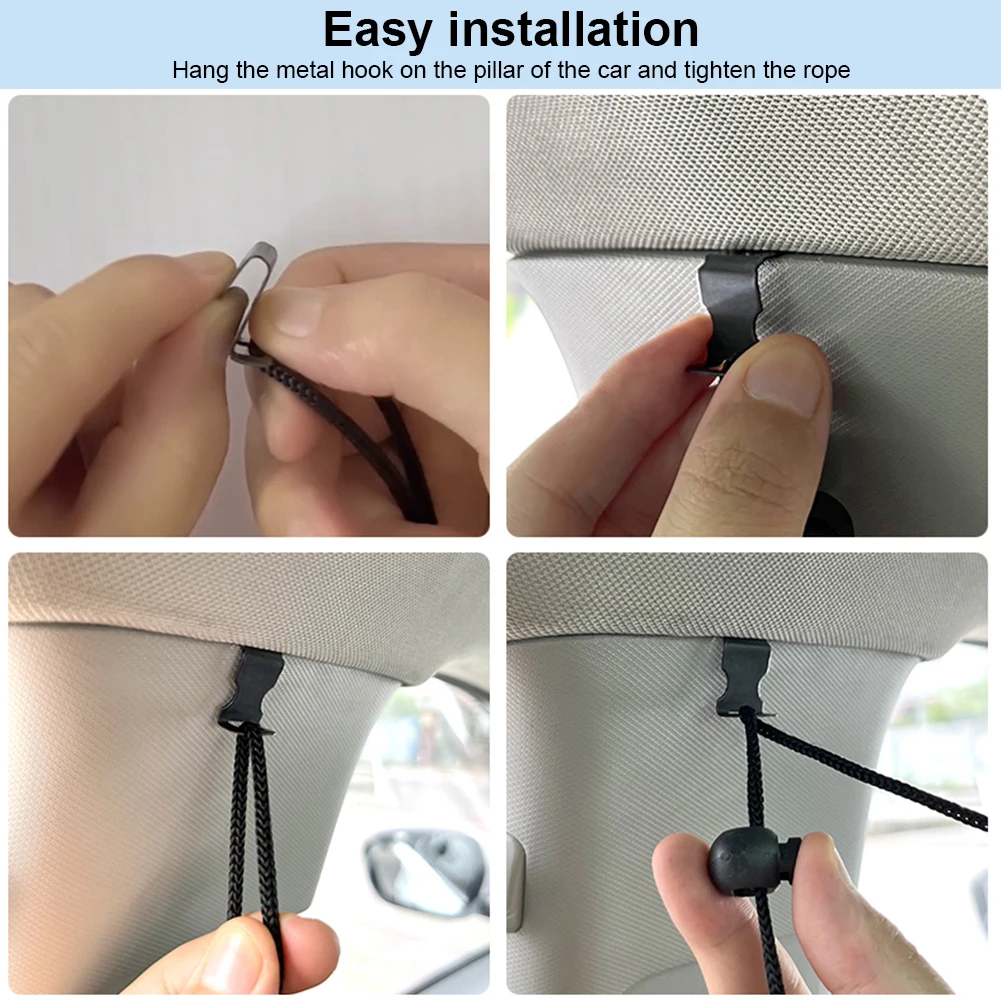 2Pcs Car Isolation Curtain Partition Protection Curtain Universal Auto Sun Shade Cover Privacy Curtain Car Interior Accessories