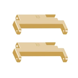 Quick Release Metal Watch Strap Connector Lugs Adapter Attachment, 2pcs (Gold)