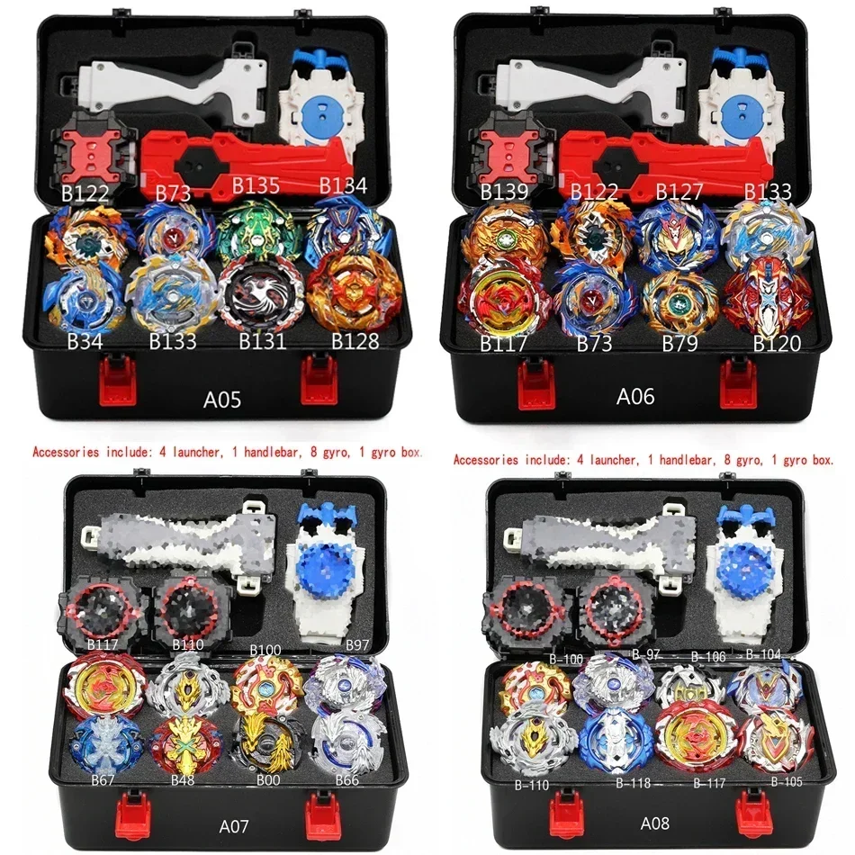 Takara Tomy Beyblade Burst Metal Fusion Fighting Metal Booster Package Toys Grip Launcher