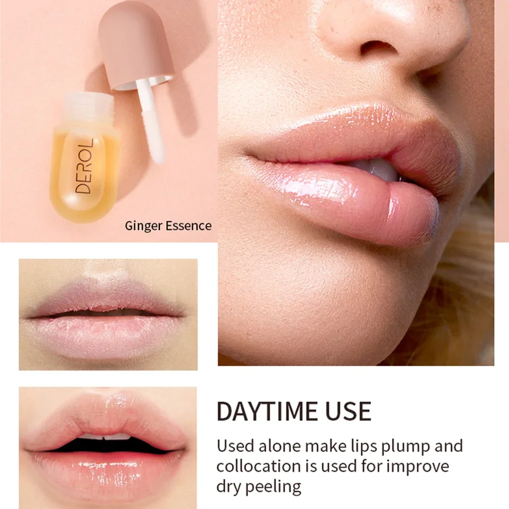 Day Night Ginger Mint Lip Plumping Liquid Plump and Increase Nourishing and Moisturizing Lip Set Box Plumping Enhancer