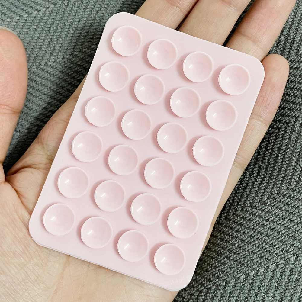 Silicone Suction Cup Phone Stand Holder with 3M Adhesive Backing - Candy Color Non-Slip Mount