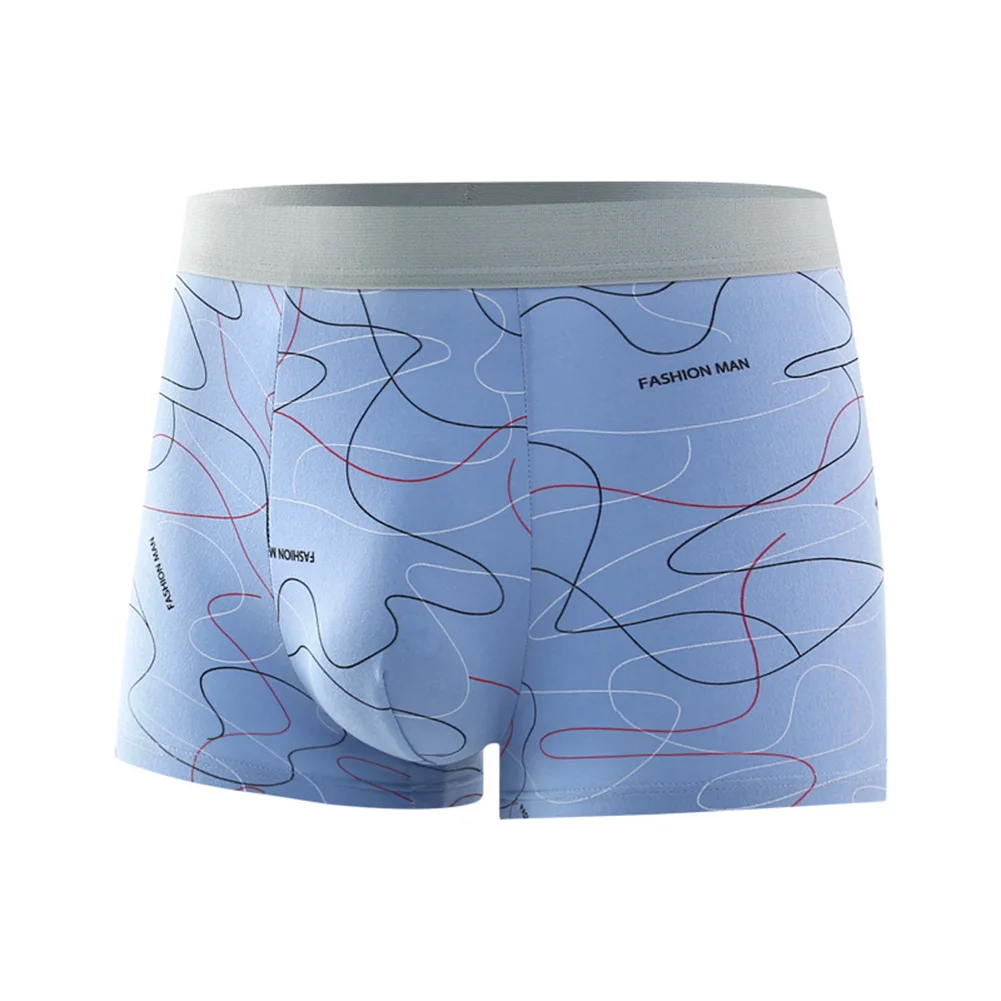 Men Boxer Soft Intimate Underwear Large Size Bulge Pouch Briefs Thin Breathable Printed Panties Casual Swim Short Underpant виброхвост lj 3d series basara soft swim 8 89 см 6 шт pg10