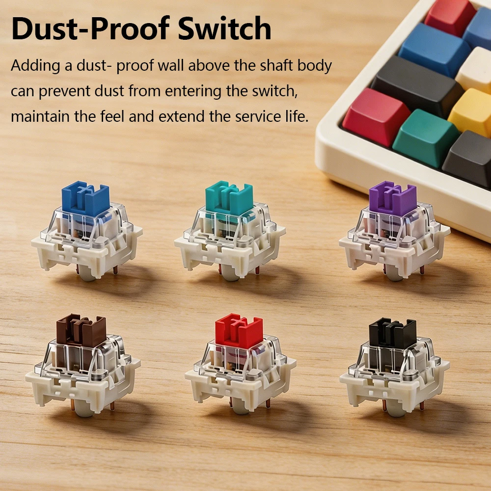 기계식 키보드용 110Pcs Outemu 스위치 3핀 Clicky Linear Tactile Silent Switch RGB LED SMD 게임 메커닉(MX 스위치 포함)