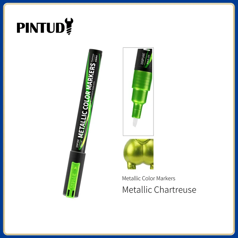 DSPIAE MKA stylo marqueur Super métallique respectueux de l'environnement à base d'eau tête souple rose Orange rouge bleu vert argent or