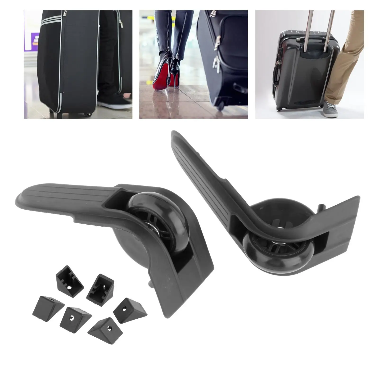 Luggage Wheel Trolley Suitcase Wheel Universal Repair Set Caster