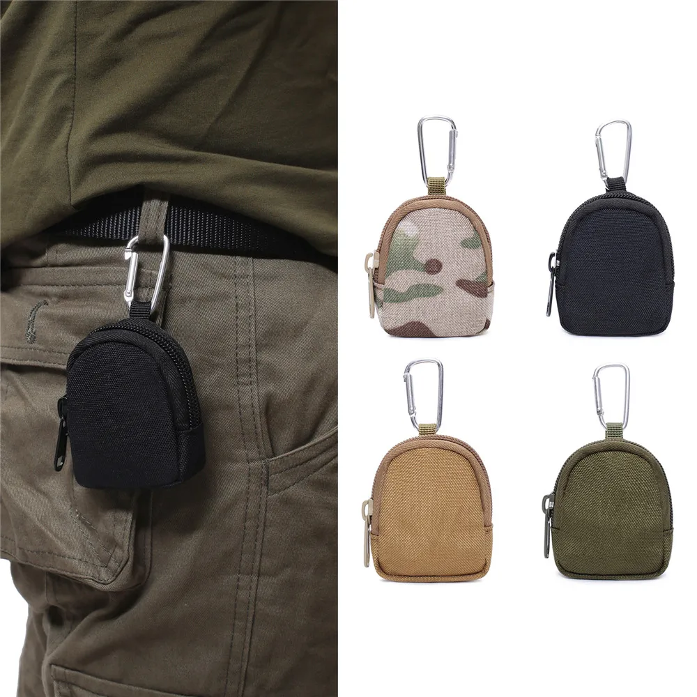 2022 New Style Tactical EDC Pouch Key Wallet Holder Men Coin Purses Pouch Bag Keychain Zipper Pocket Outdoor Key Bag