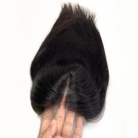 Meilleur cheveux humains vierges 8X8 pouces, avec Base en dentelle HD 4x4 pouces, pinces à cheveux naturelles noires et brunes, postiches 5