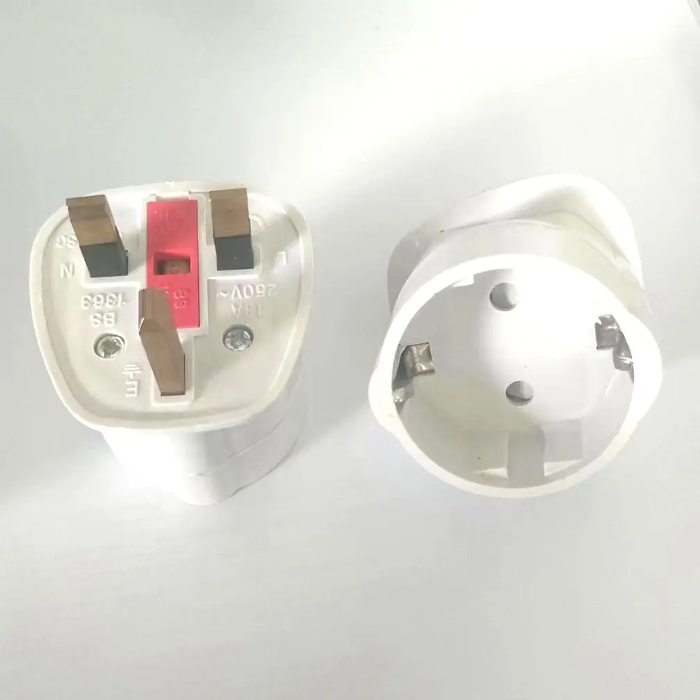 Adattatore Di Viaggio UE A UK Adattatore Di Viaggio: Spina Schuko UE A 3 Pin Per UK, 13A, Nera - Convertitore Presa Per Inghilterra Adattatore Viaggio Uk Con Messa A Terra - Foto 8