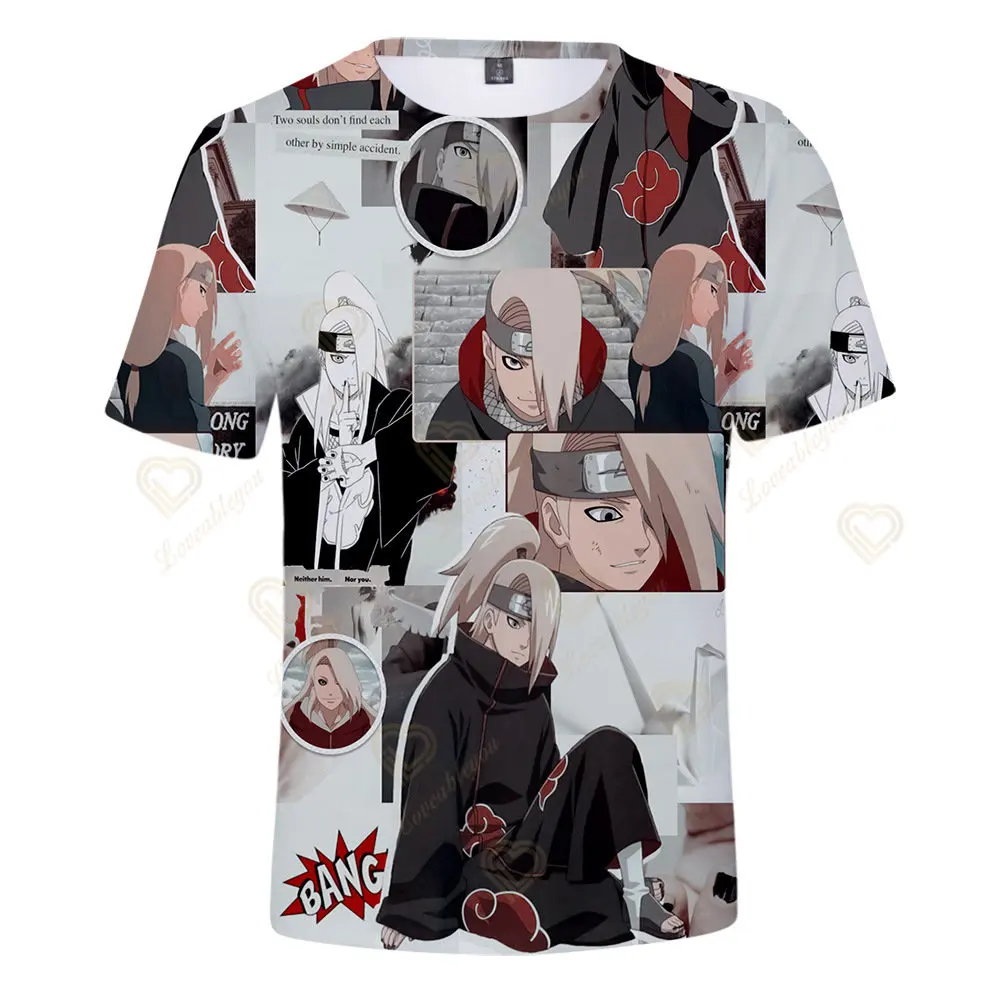 Naruto shippuden t camisa anime japonês shinobi kunoichi kunai