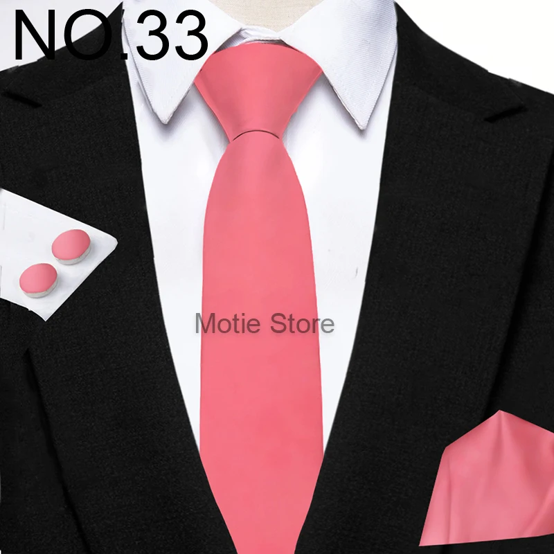 Heißer Verkauf Burgund Rosa Krawatte Set Enthalten Polyester Bowtie Manschettenknopf Blumen Brosche Für Bräutigam Anzug Hochzeit Krawatte Hemd Zubehör – Detail 9