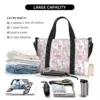 Custom Marie Cat Cartoon Pattern Groceries Tote Shopping Bags Women Large Capacity Beach Gym Travel Bags 5