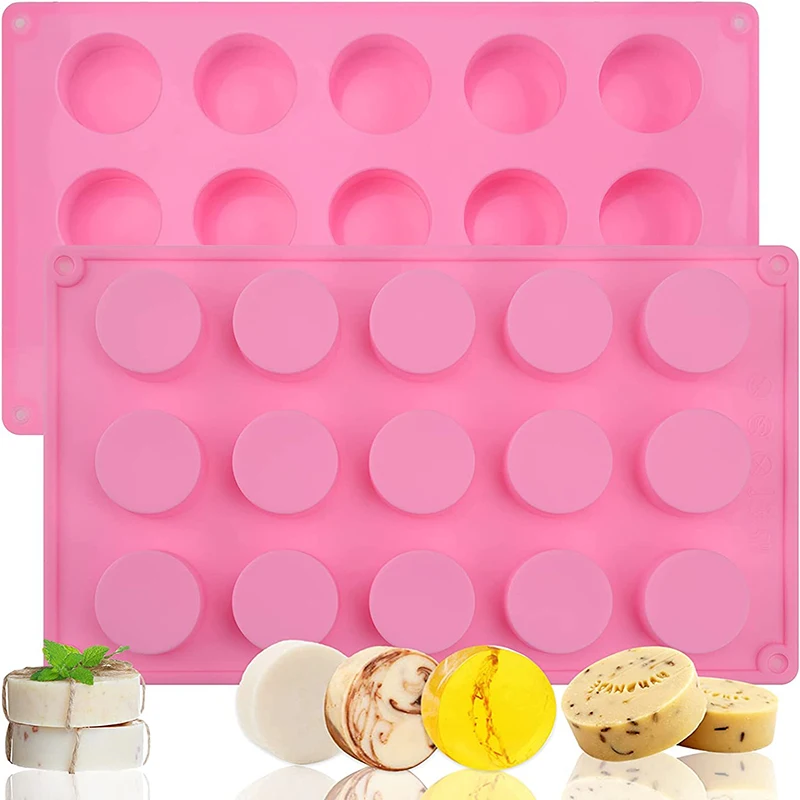 1 Pcs 15 Cavity Cylinder Silicone Mold for Handmade Soap Lotion Bars Bath Bombs Chocolate Cake silicone mold baking mold soap molds bath bomb mold