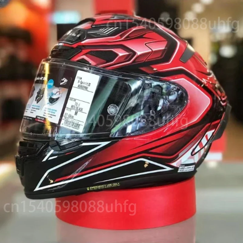 

X-Fourteen Full Face Helmet X-Spirit III Aerodyne TC-1 Red Black Helmet Solid X-14 Sports Bike Racing Motorcycle Helmet