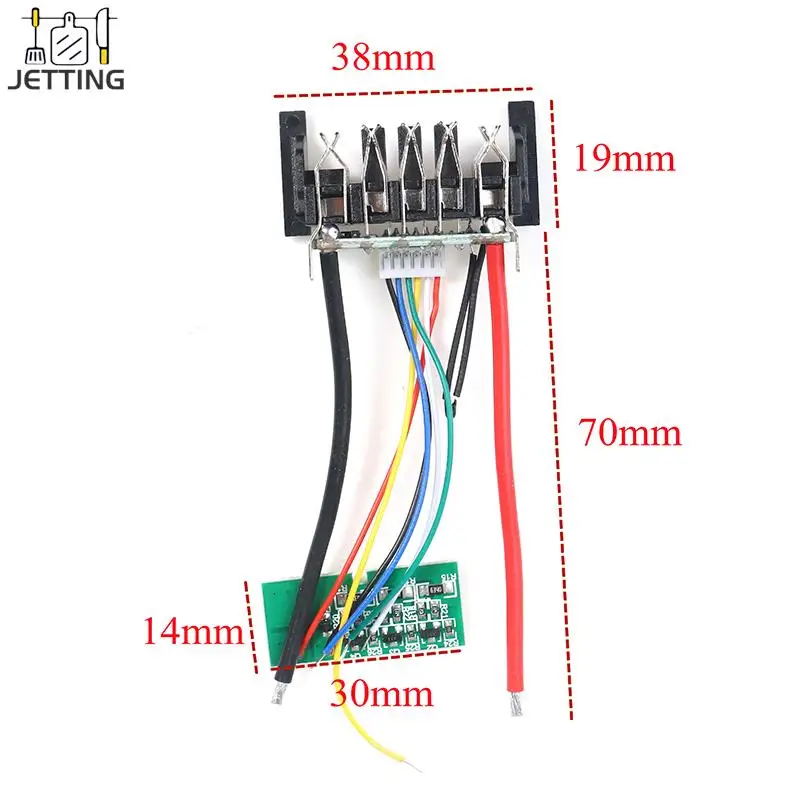 

Защитная плата для зарядки печатной платы аккумулятора Dewalt 18 в 20 в для литий-ионных батарей Dewalt 20 в DCB200 DCB201 DCB203 DCB204