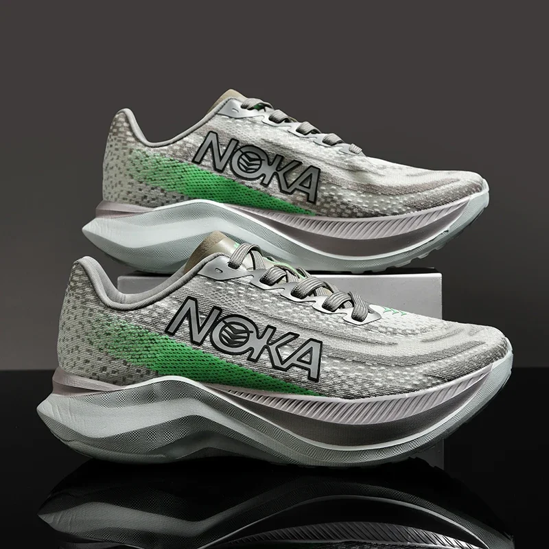 أحذية الجري الرجالية للركض، أحذية رياضية شبكية قاب...