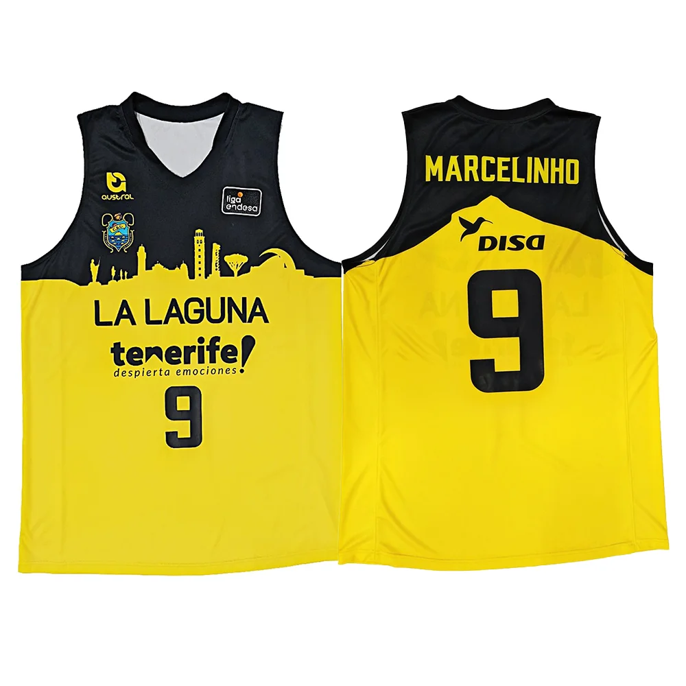 Basketball Jerseys 24-25 Spain Basketball Training Jerseys Sports Jerseys Must-have for Fans Tenerife City 3D Printed Sports NO.21