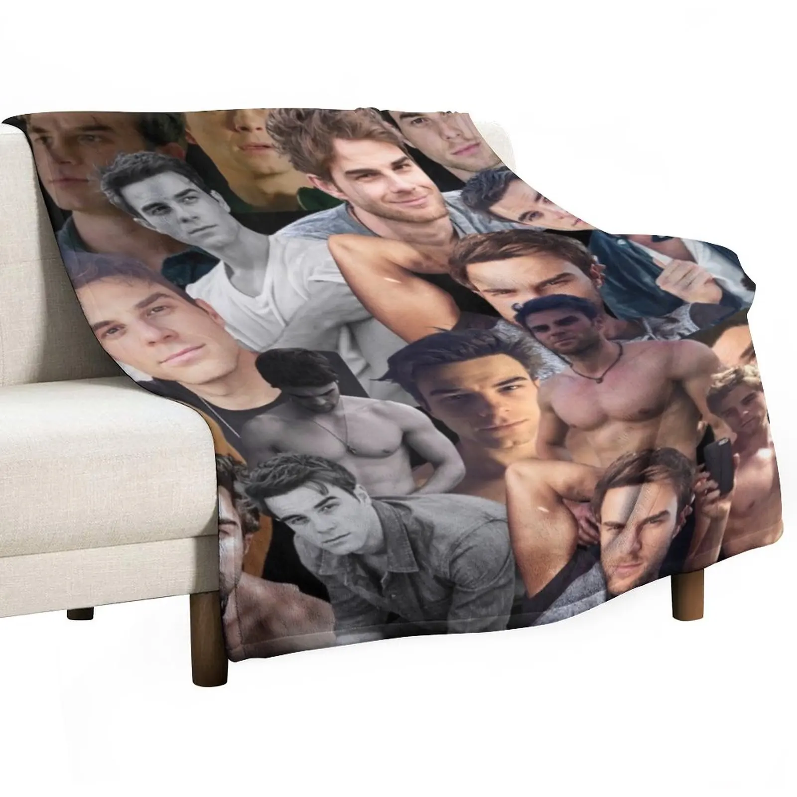 

kol mikaelson photo collage Throw Blanket Plush for babies Large Hairys Blankets