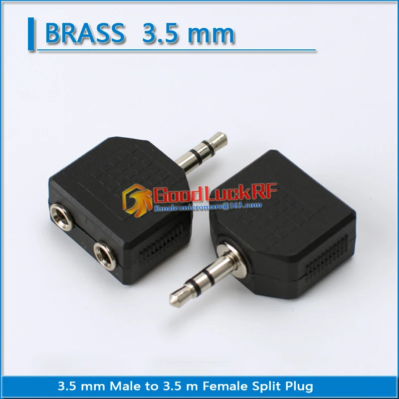 Connessione Adattatore Audio E Video Da 3.5Mm Maschio A Doppio 3.5Mm Femmina Connettore Rf Diviso A Tre Loto Av