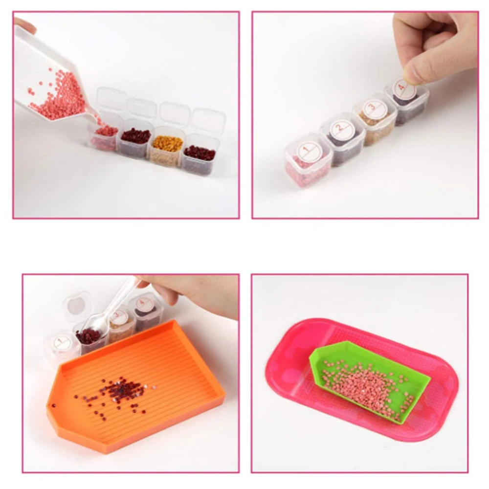 Diamond Art Tool Painting Point Drill Pen Container for Beads Wax Accessory  Storage Box Organizer Containers Bead Pens Work Kits - AliExpress