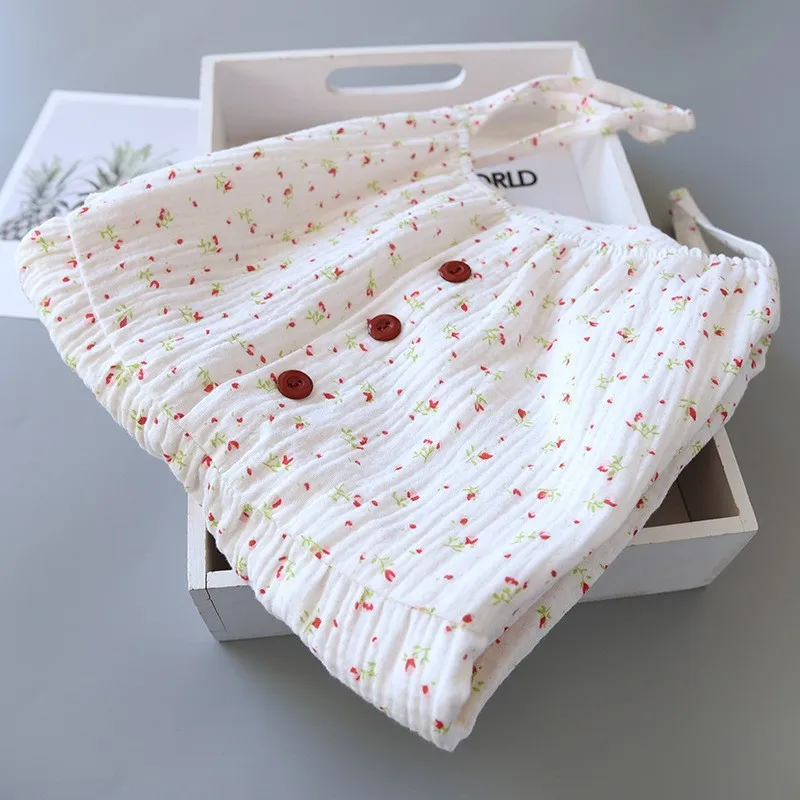 New Fashion Floral Print Long Nightgown Women's Nightgown pure cotton Lingerie Comfortable Summer Nightwear Casual Home Wear Hot