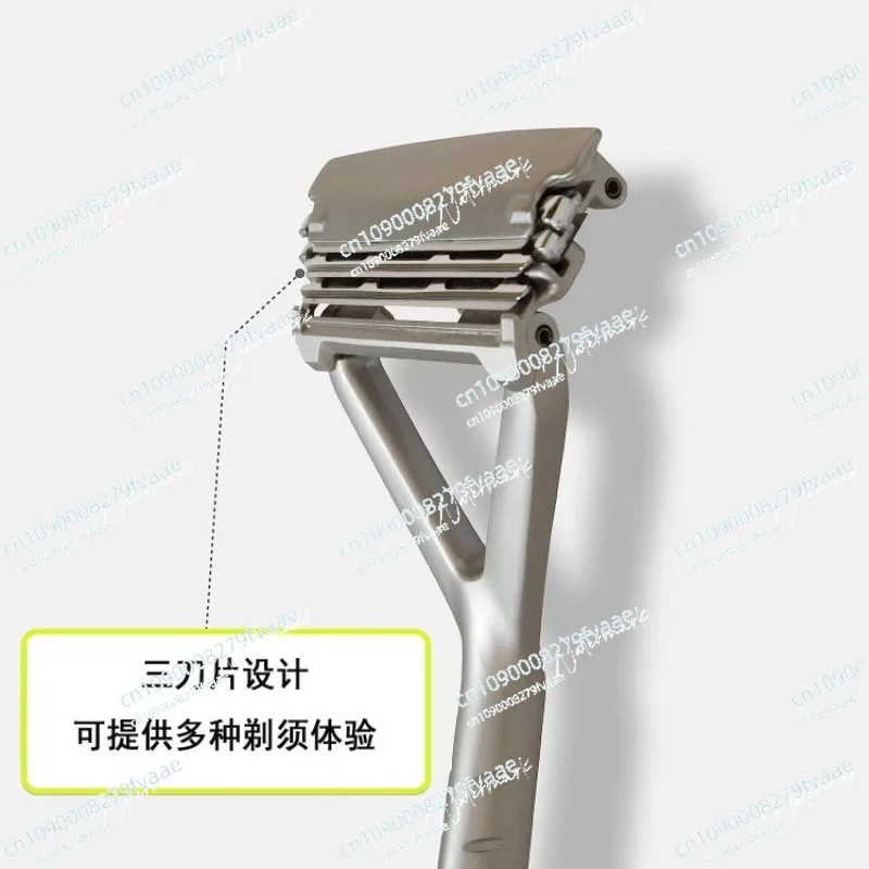 면도기 교체용 칼날 3층 면도기 면도기 대머리 도구(스테인레스 스틸)