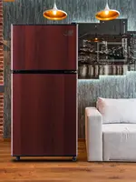 KRIB BLING Refrigerator with Freezer 3.2 Cu.Ft with 7 Level Adjustable Thermostat Control 2 Door Energy Saving Compact 2