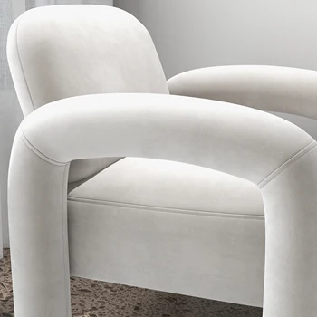 SEYNAR Mid-Century Modern Velvet Upholstered Accent Chair for Living Room 5