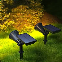 Unique Design 18 Led Rgb Spot Light Waterproof Garden Led Solar Stake Spotlight For Pathway Landscape Lawn Outdoor Decor 1