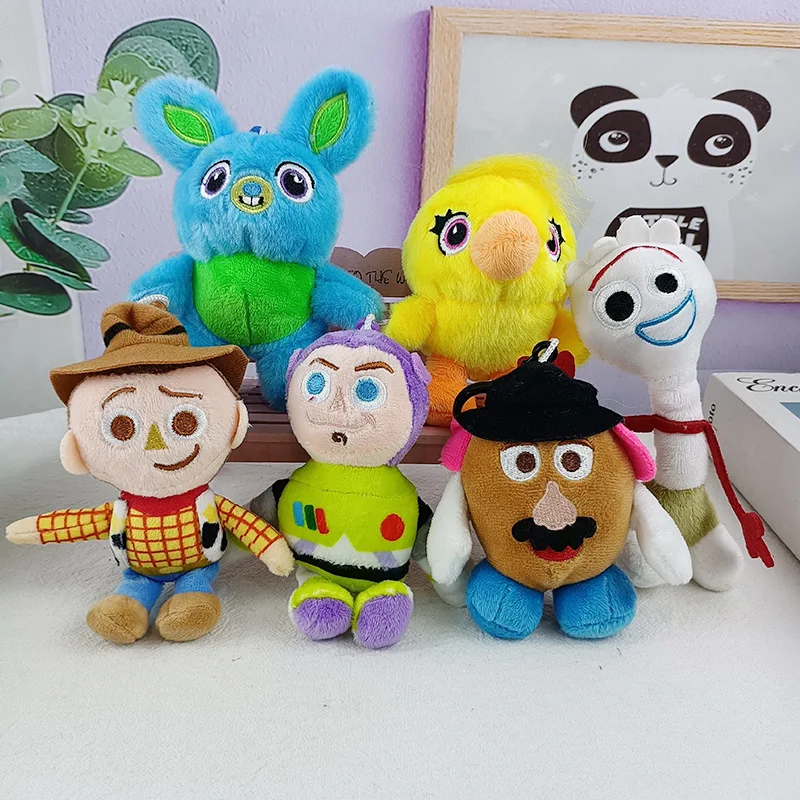 10Cm Disney Toy Story Woody Forky Kelinci Alien Buzz Lightyear