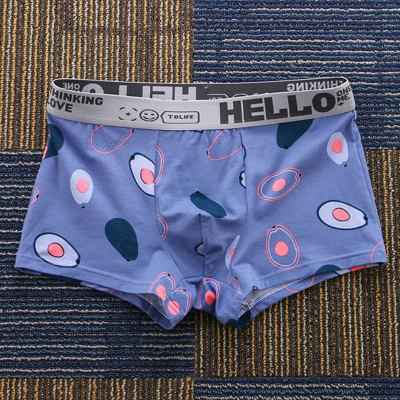 Description Picture 6 of itemEXILIENS Brand Fruit Print Boxer Men Underwear Cotton Ropa Interior Hombre Mens Boxers Cuecas Masculinas Man Calzoncillos M-3XL