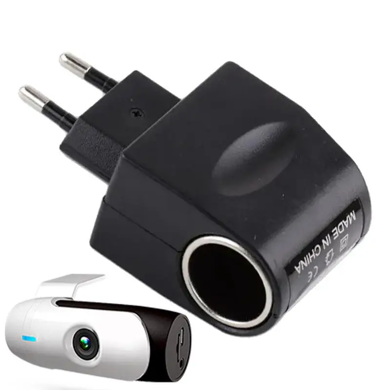 Car LighterPlug Adapter Stable LighterConverter With LED Indicator 220V To 12V Black Auto Accessories AC To DC Car Adapter