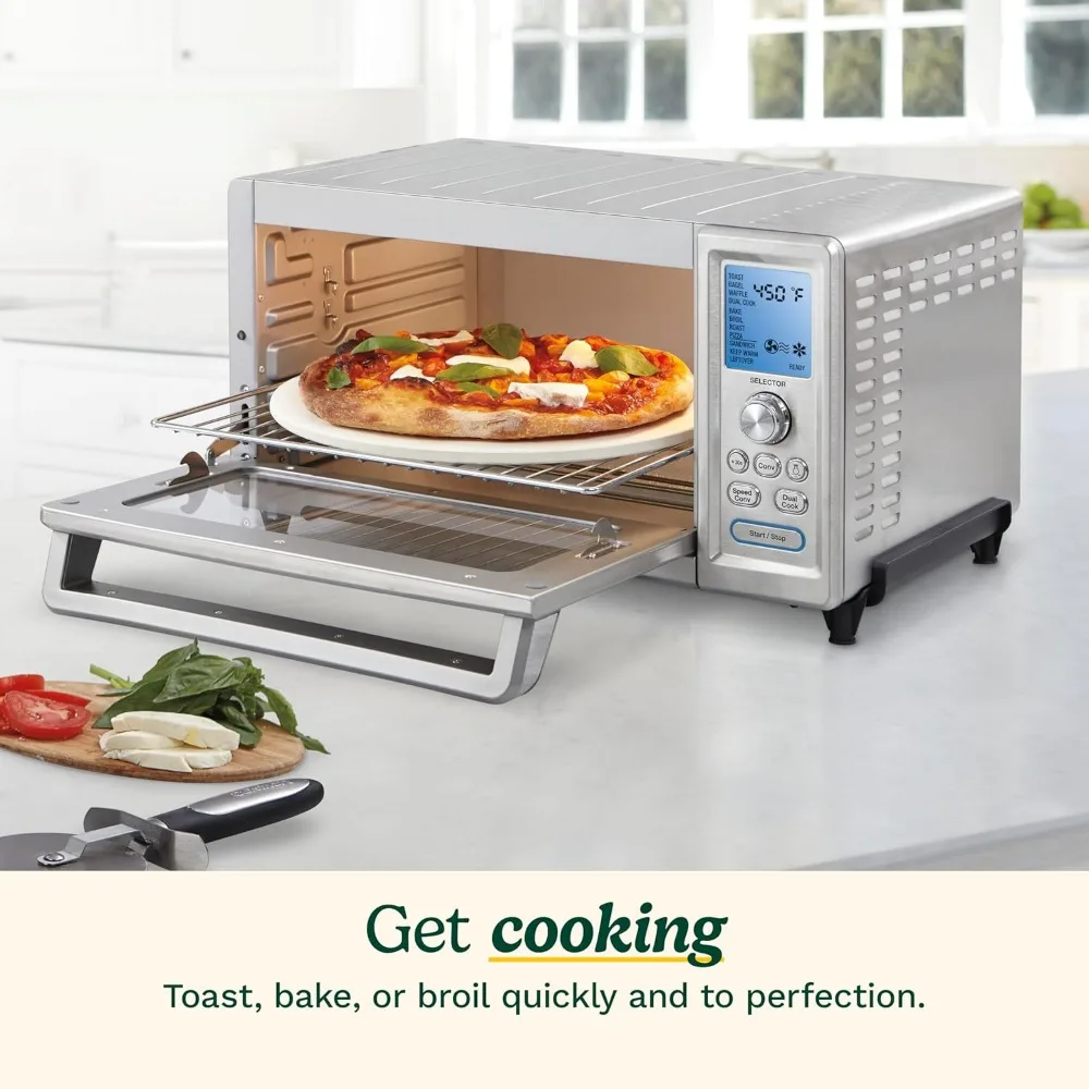 Convection Toaster Oven, Stainless Steel, 16.93"D x 20.87"W x 11.42"H, TOB-260N1 3