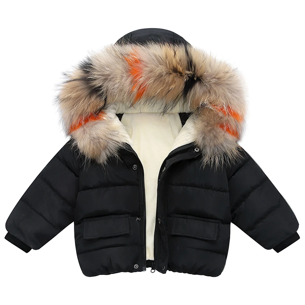 

Toddler Baby Faux Fur Hoodie Jackets Plush Hooded Snowsuit Thicken Fleece Warm Coat Winter Hoodie Outwear for 1-8T Girls Boys